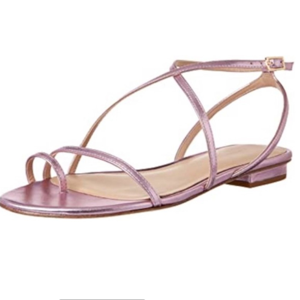 Nwt Via Spiga Toe Loop Calandre Sandal - image 1